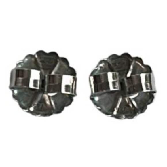 Tacori Sterling Silver & 18K Gold Black Lightening Onyx Bezel Set Earrings - LNC - Picture 9 of 10